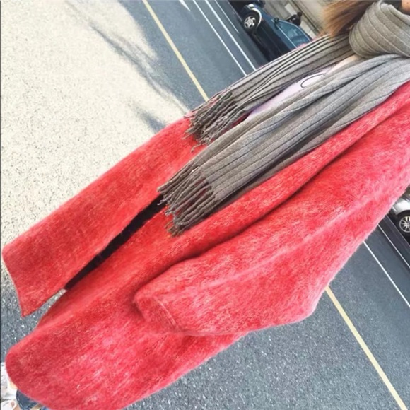 SOLD Mohair Wool Oversized Long Sweater Cardigan - Picture 2 of 6